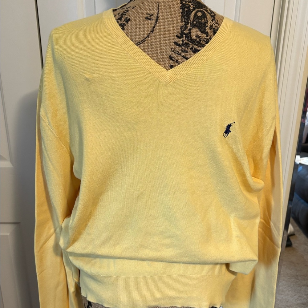 Ralph Lauren Yellow Cotton Sweater